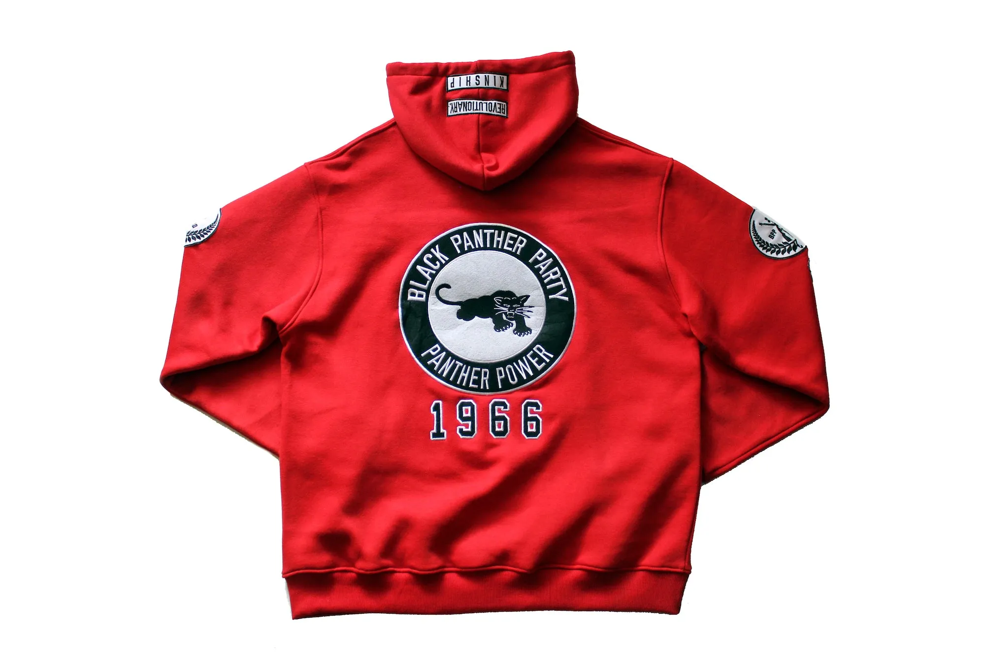 Black Panther Hoodie Red Contrast