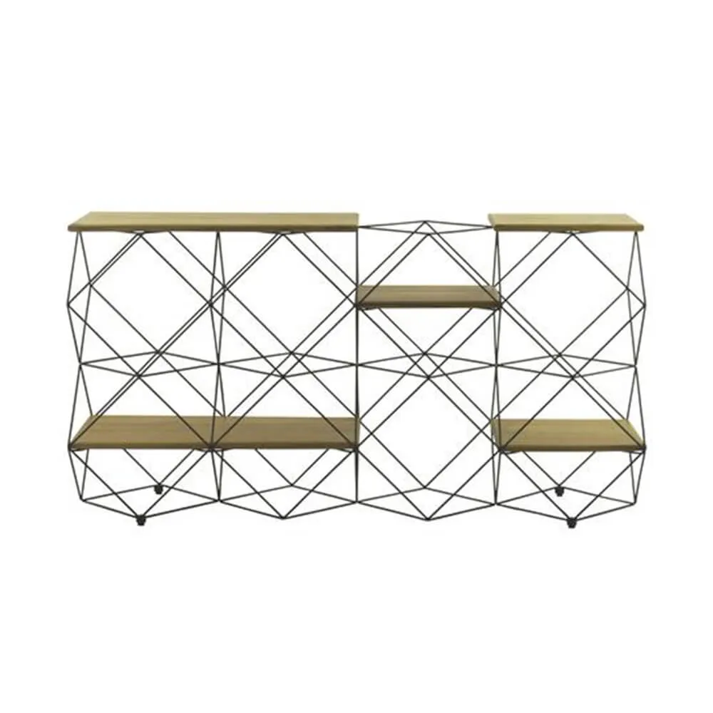 Black Rubic and Teak Console