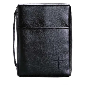 Black with  Cross Bible Case (XL)