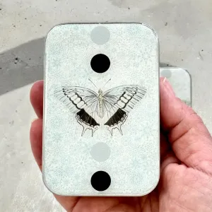 Blue Moth Notions Tin