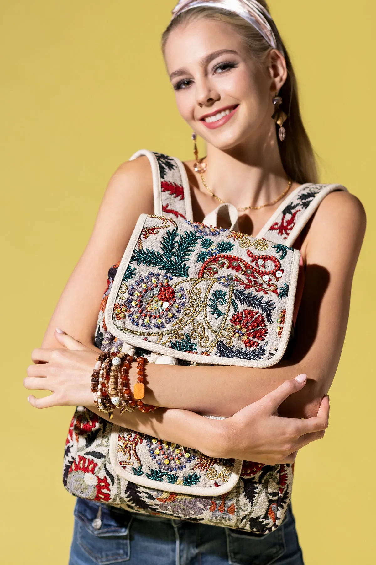 Bohemian Blossom Backpack