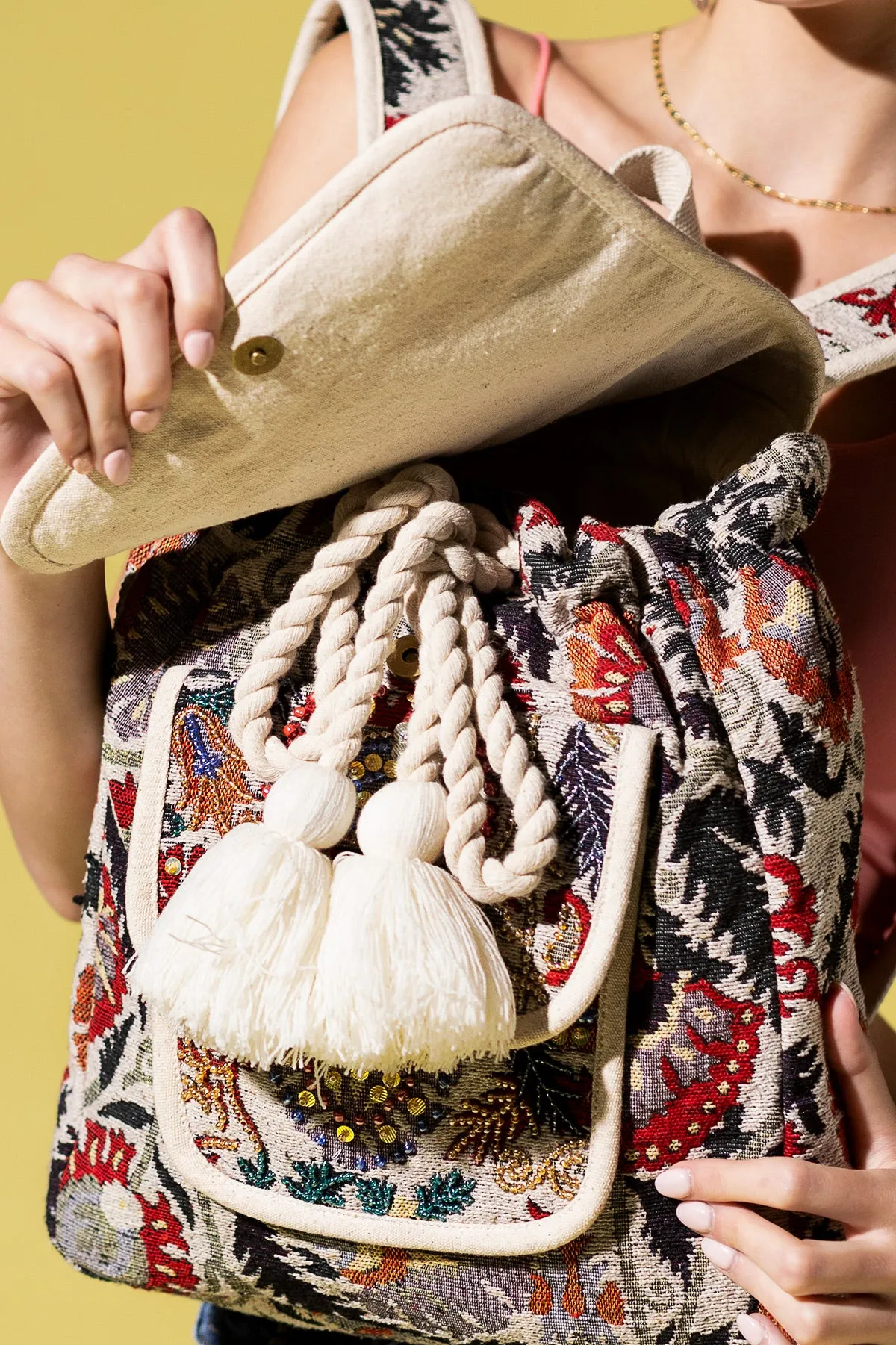 Bohemian Blossom Backpack