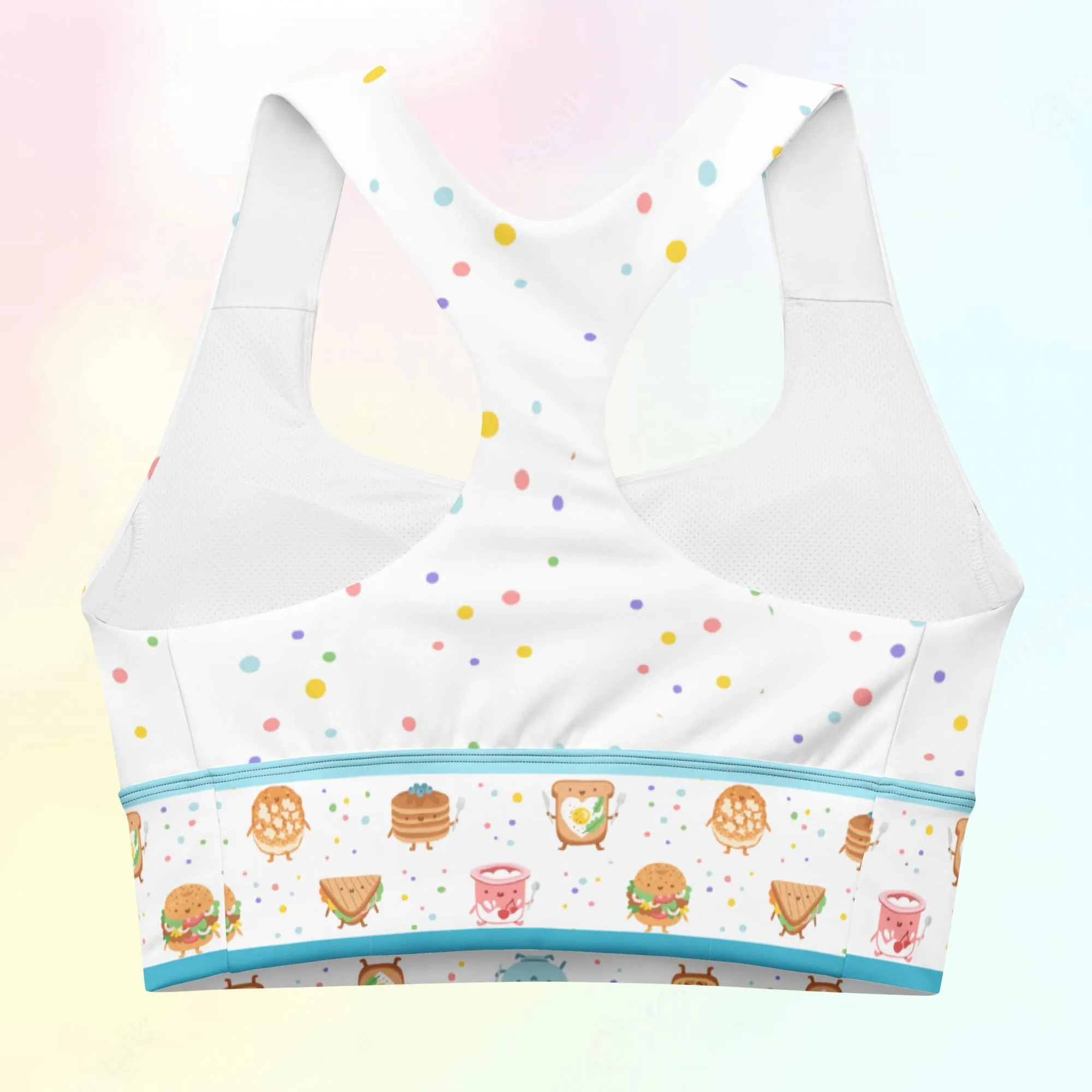 Breakfast Buddies Cereal Longline Sports Bra
