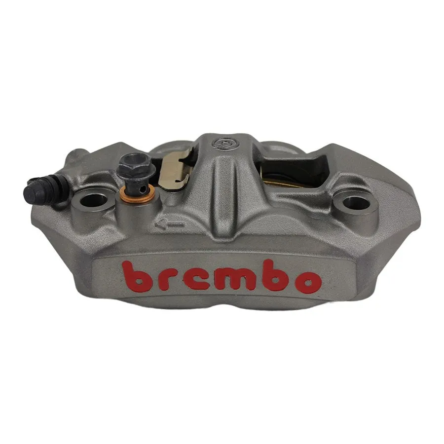 Brembo M4 Radial Brake Caliper Left Side Silver 4 Piston.
