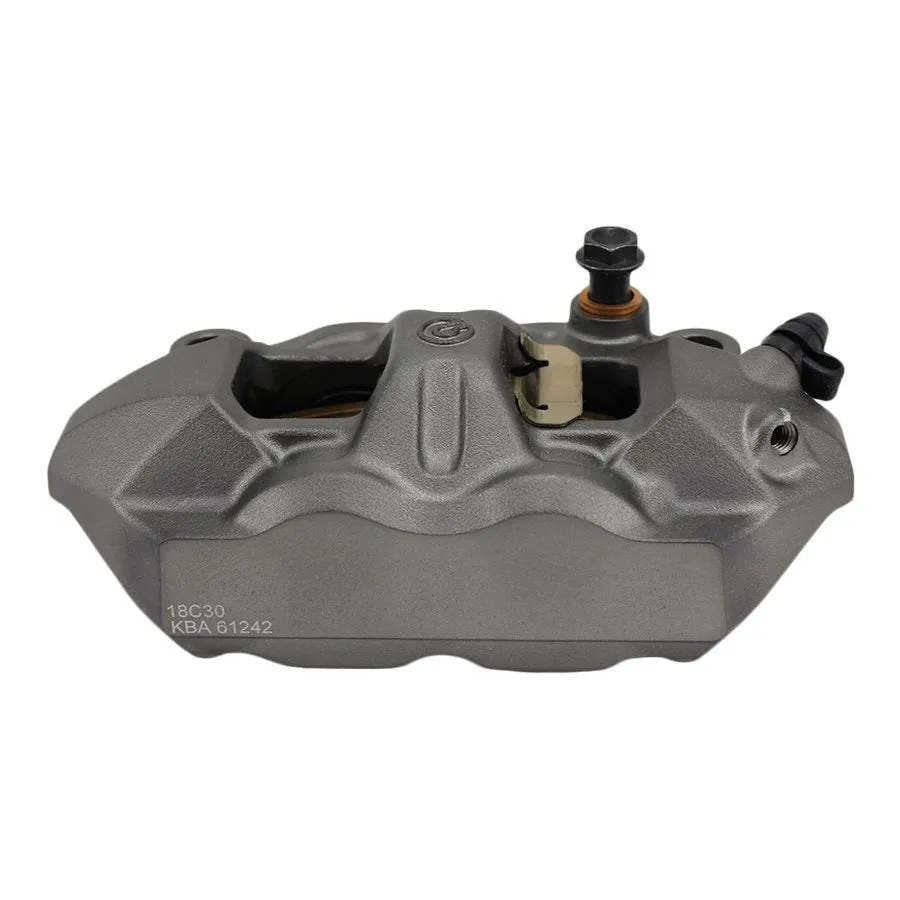 Brembo M4 Radial Brake Caliper Left Side Silver 4 Piston.