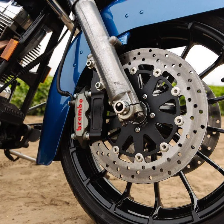 Brembo M4 Radial Brake Caliper Left Side Silver 4 Piston.
