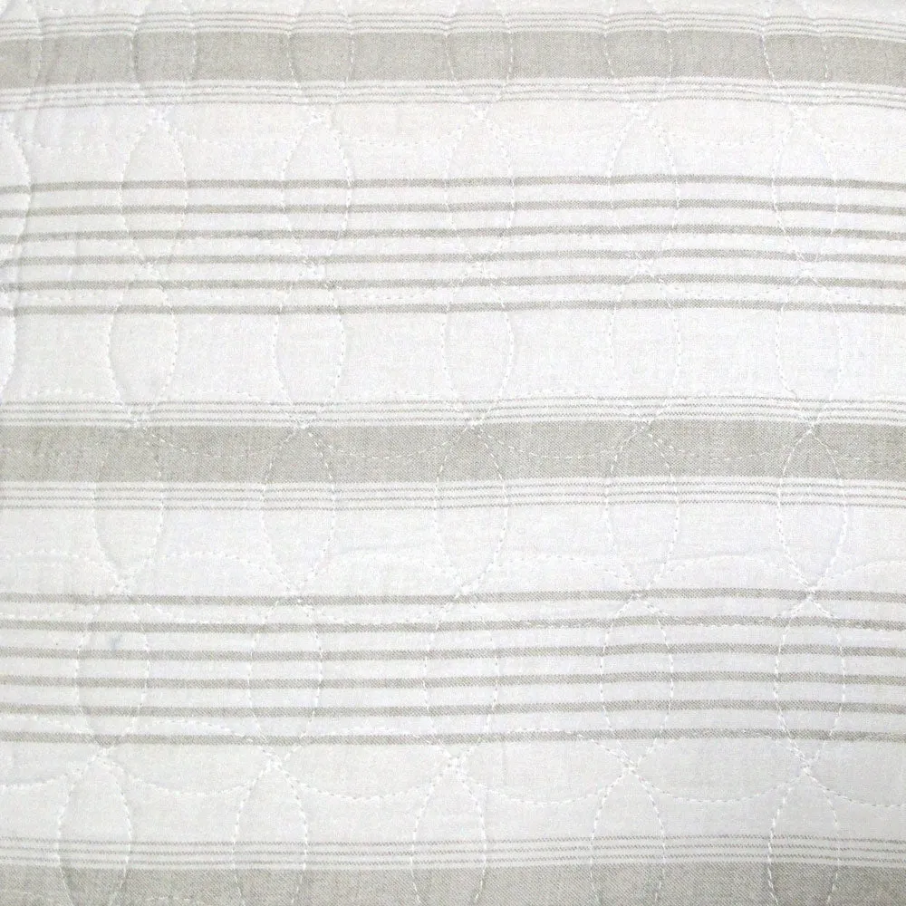 Brighton Road Regatta Stone Quilted Quilt Cover Set Queen