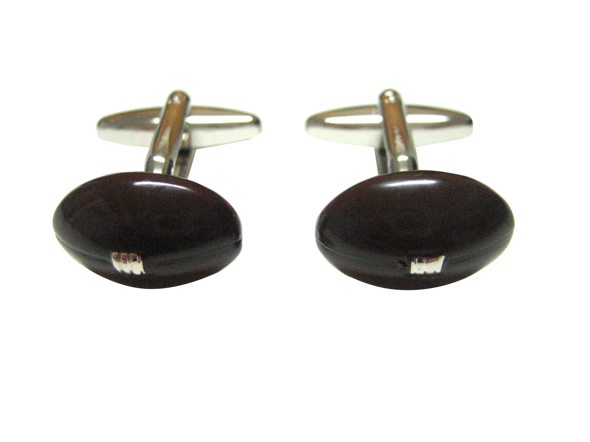 Brown Football Sports Cufflinks