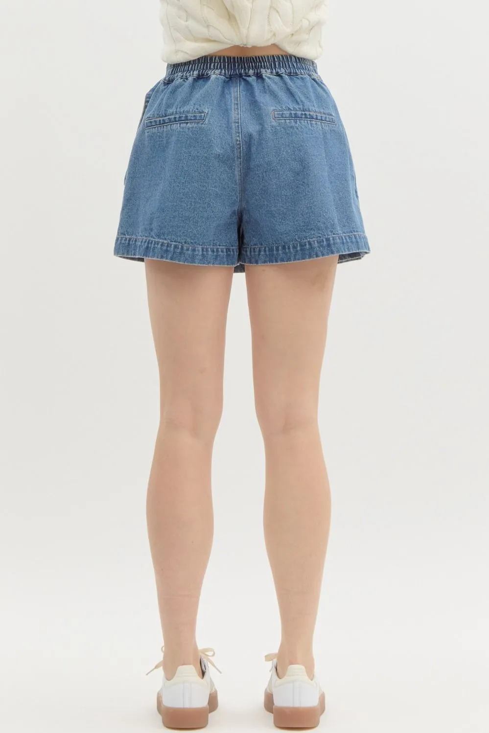 Buckle Belt Skort {Demin}