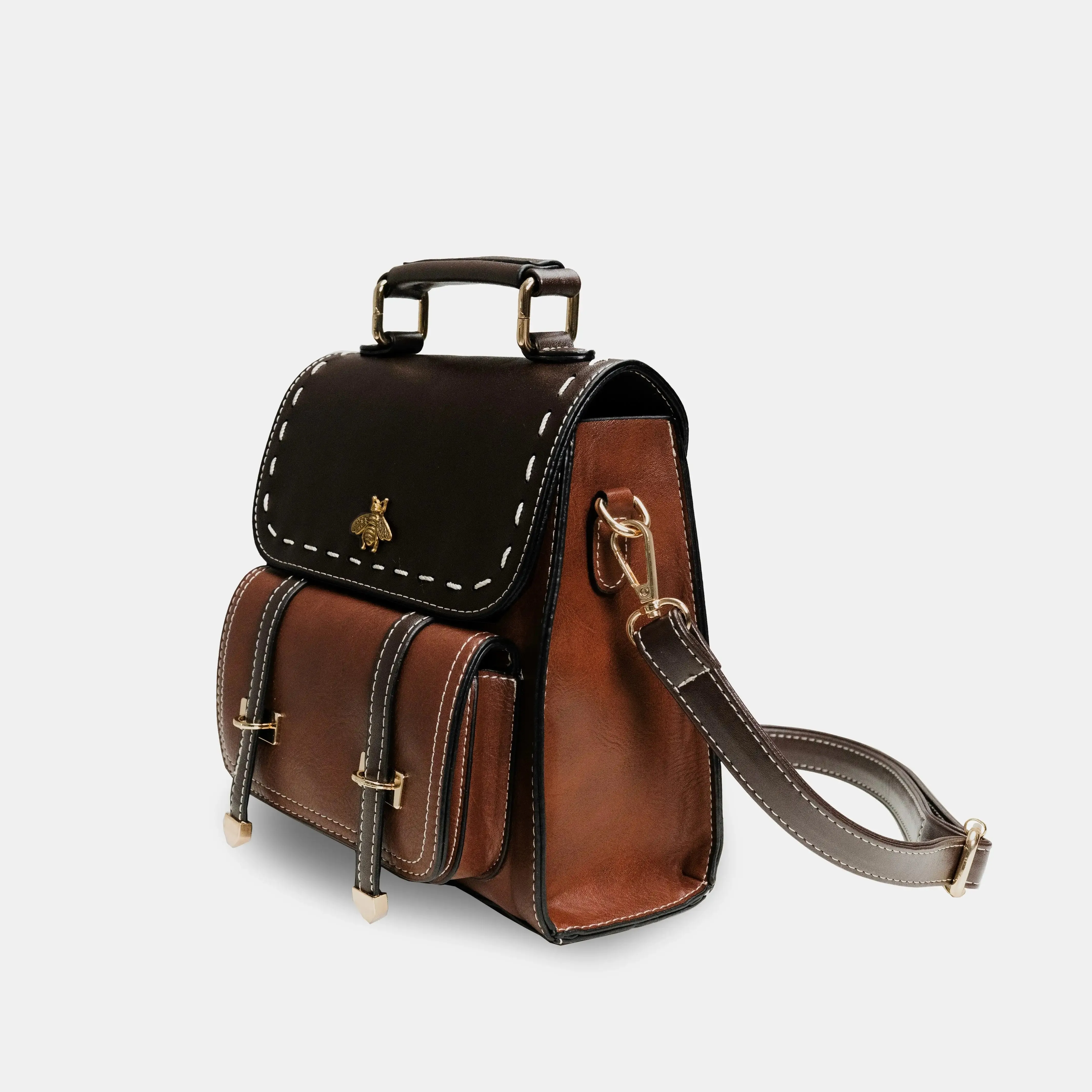 Bumblebee Leather Backpack Handbag
