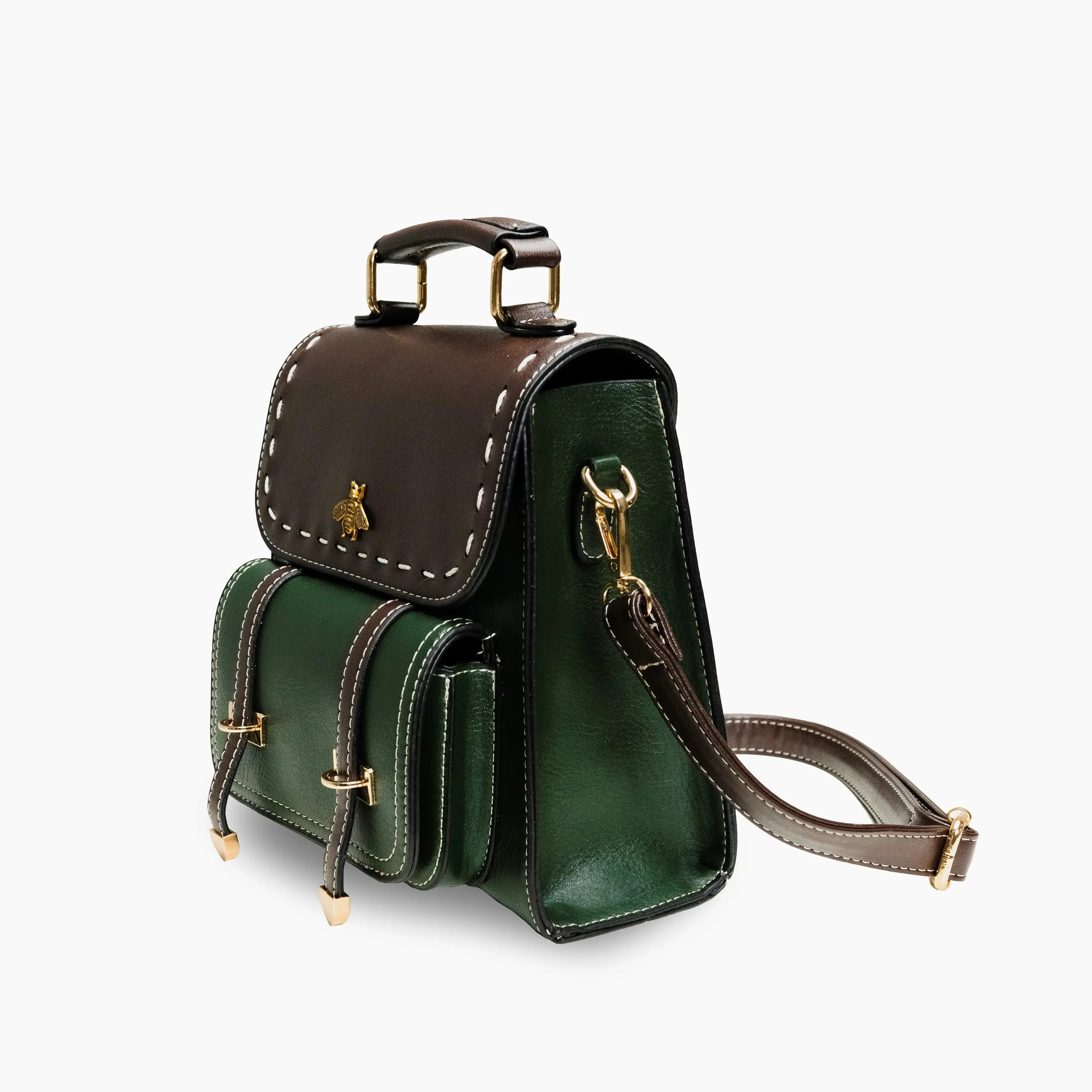 Bumblebee Leather Backpack Handbag