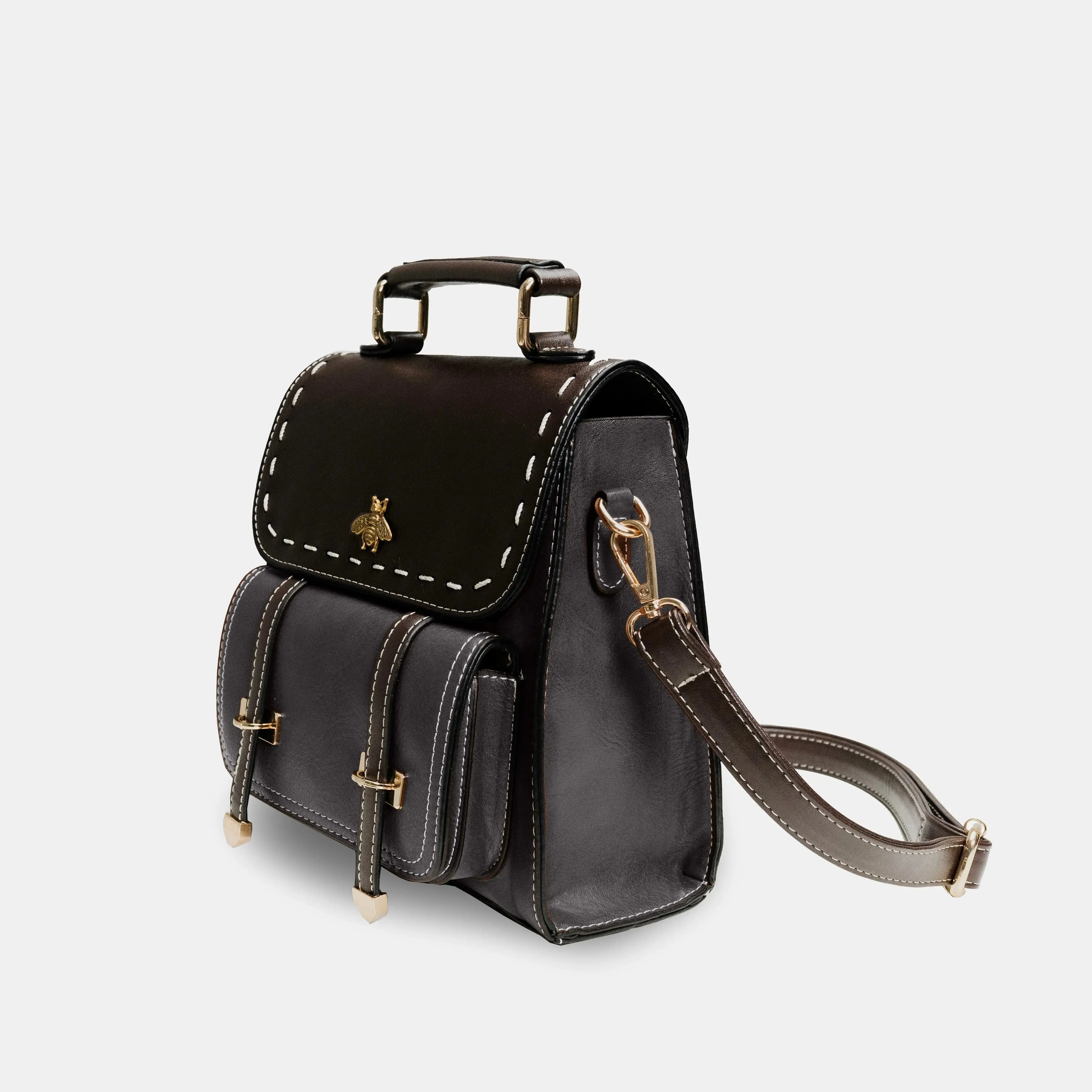 Bumblebee Leather Backpack Handbag