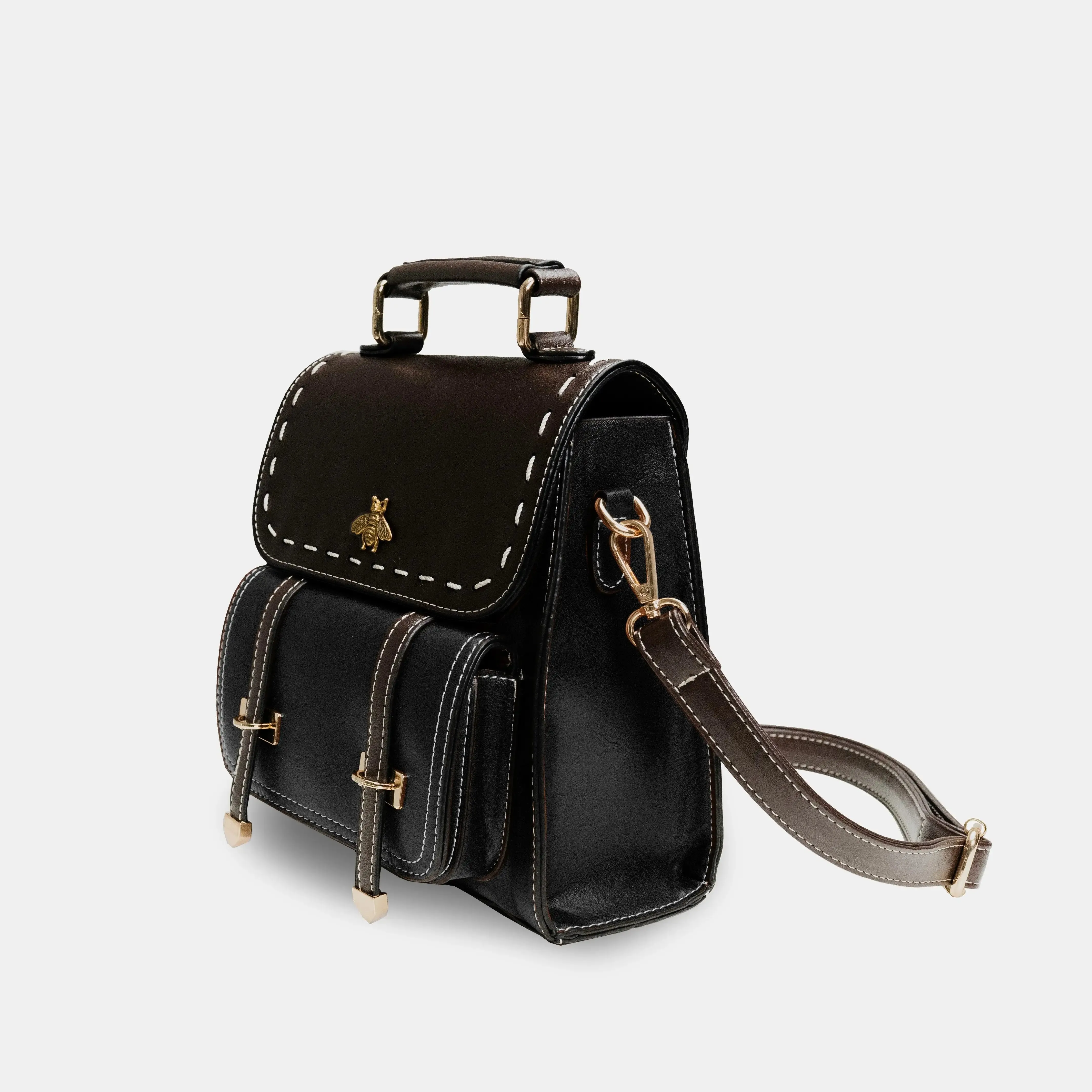 Bumblebee Leather Backpack Handbag