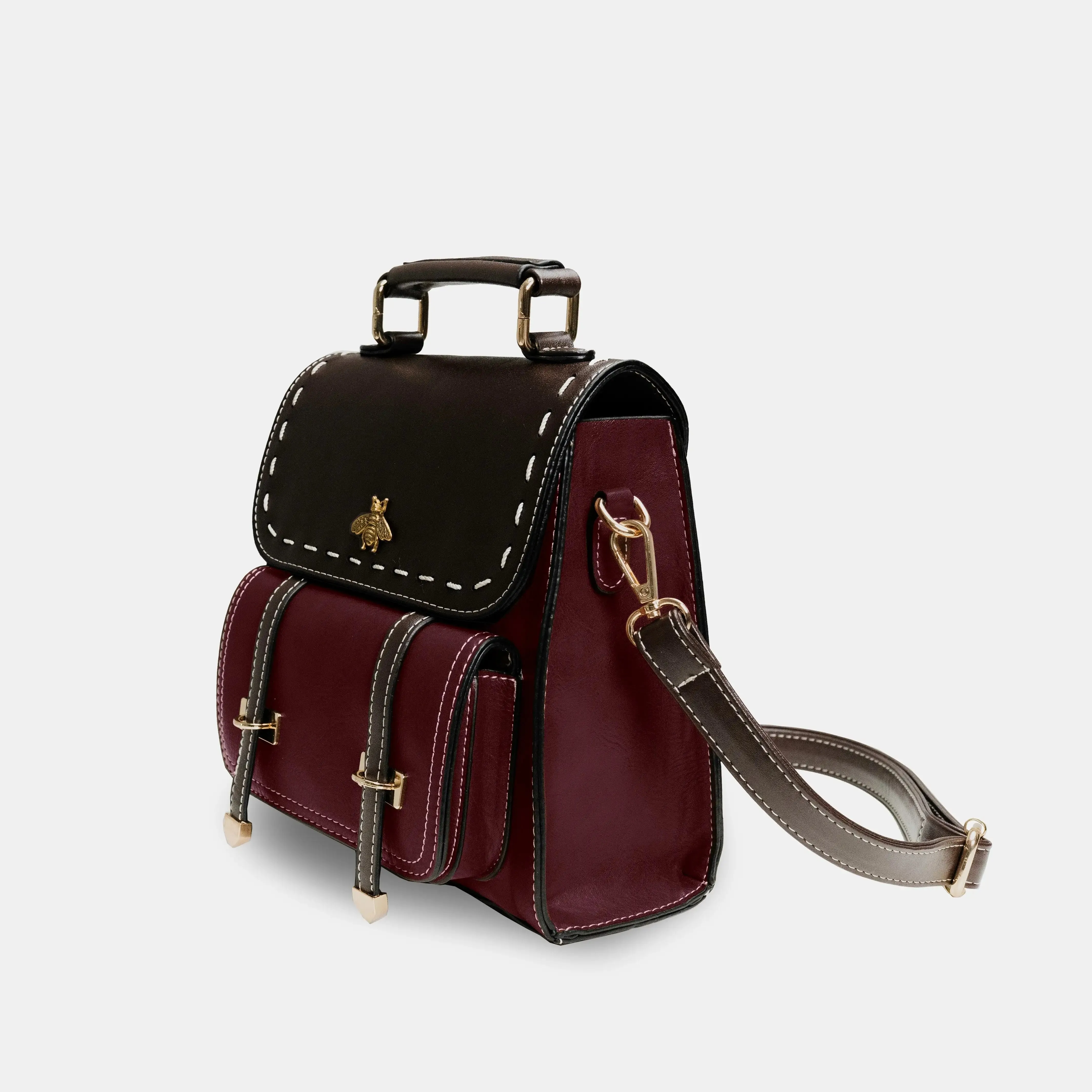 Bumblebee Leather Backpack Handbag