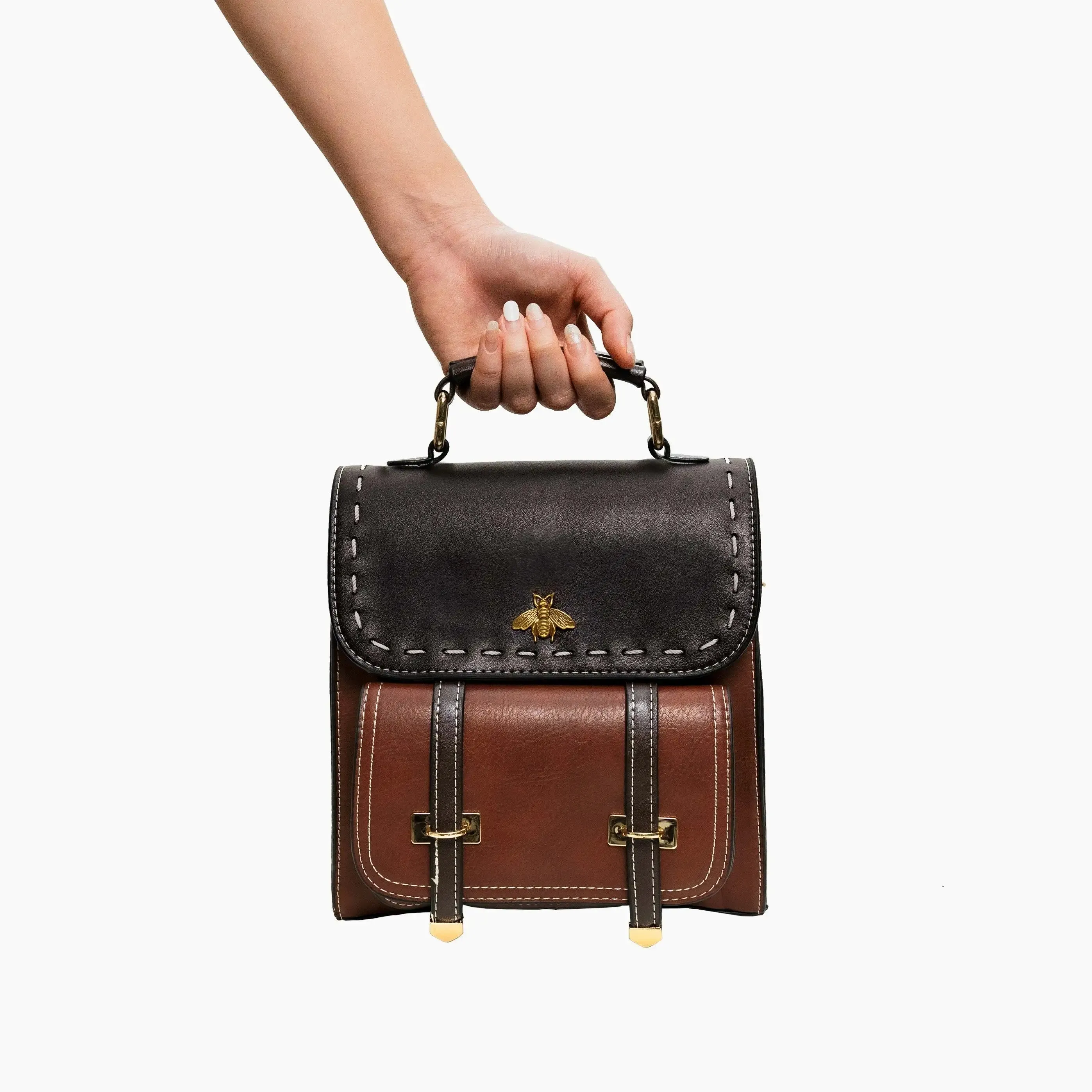 Bumblebee Leather Backpack Handbag