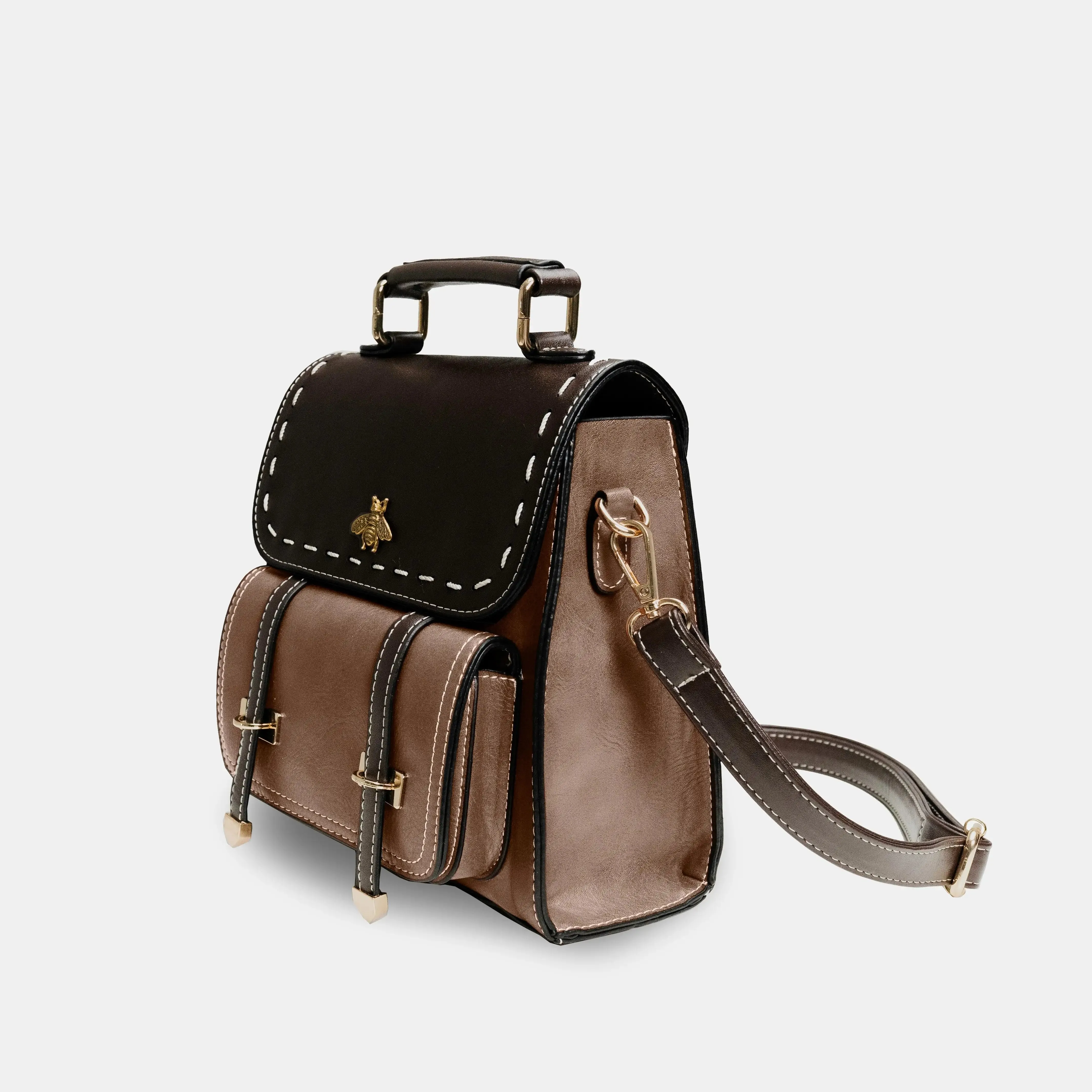 Bumblebee Leather Backpack Handbag