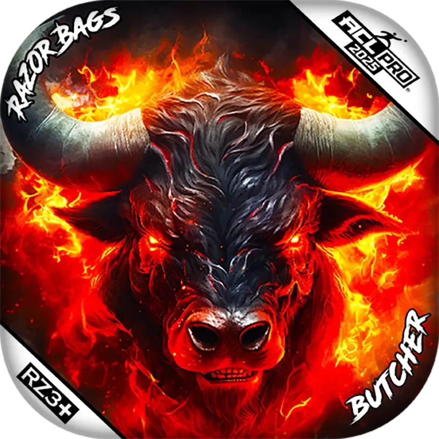 Butcher | Fire Buffalo | ACL PRO Razor Cornhole Bags