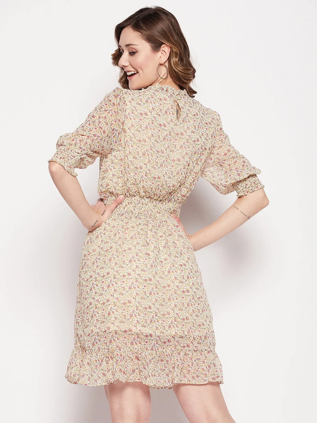 Camla Barcelona Yellow Floral Dress