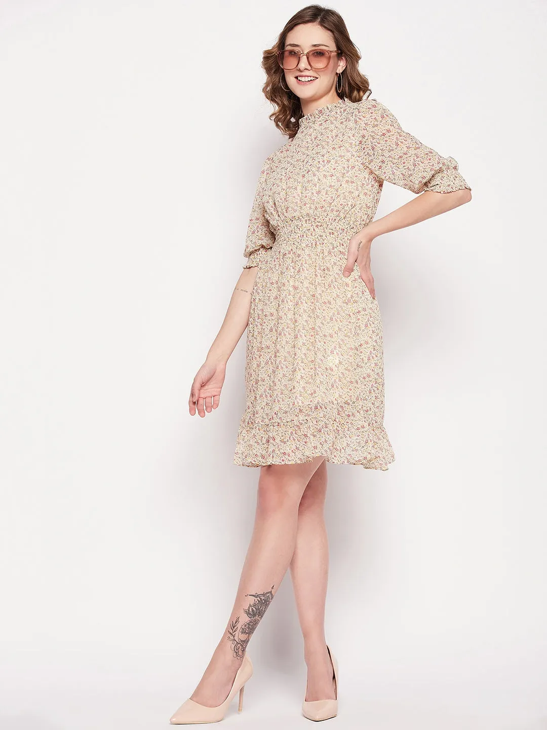 Camla Barcelona Yellow Floral Dress