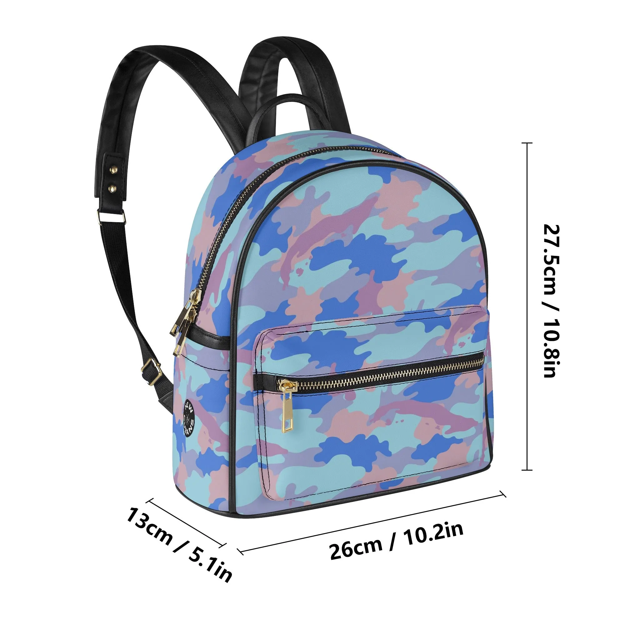 Camo-Flash Women's Casual PU Backpack