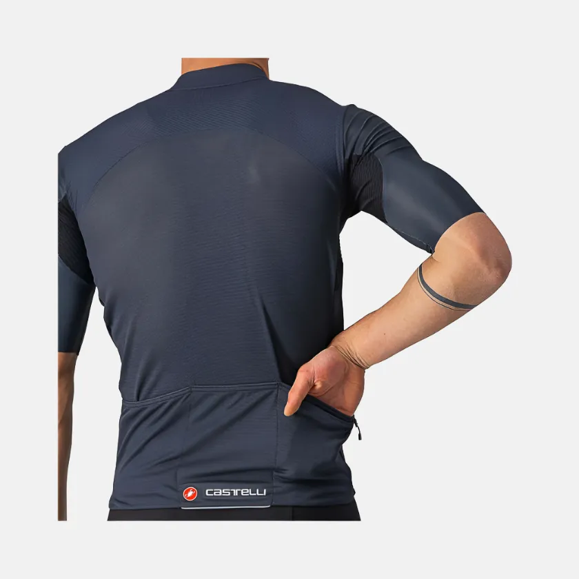 Castelli Endurance Elite Men's Cycling Jersey -Savile Blue