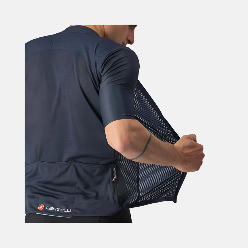 Castelli Endurance Elite Men's Cycling Jersey -Savile Blue