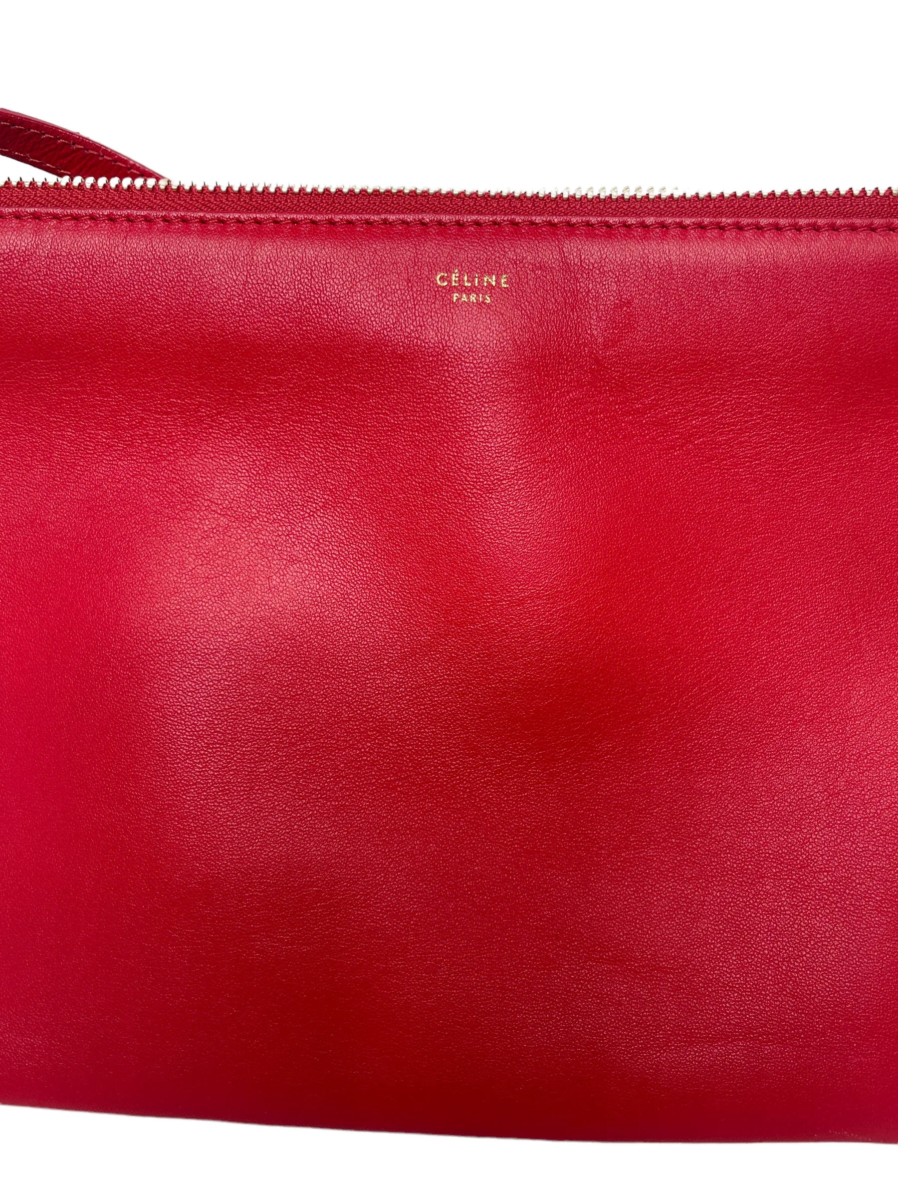 Celine - Trio Crossbody in Red 0444192