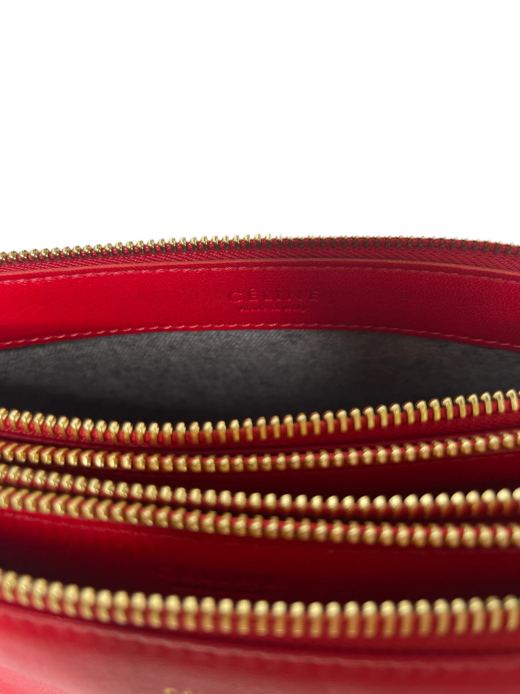 Celine - Trio Crossbody in Red 0444192
