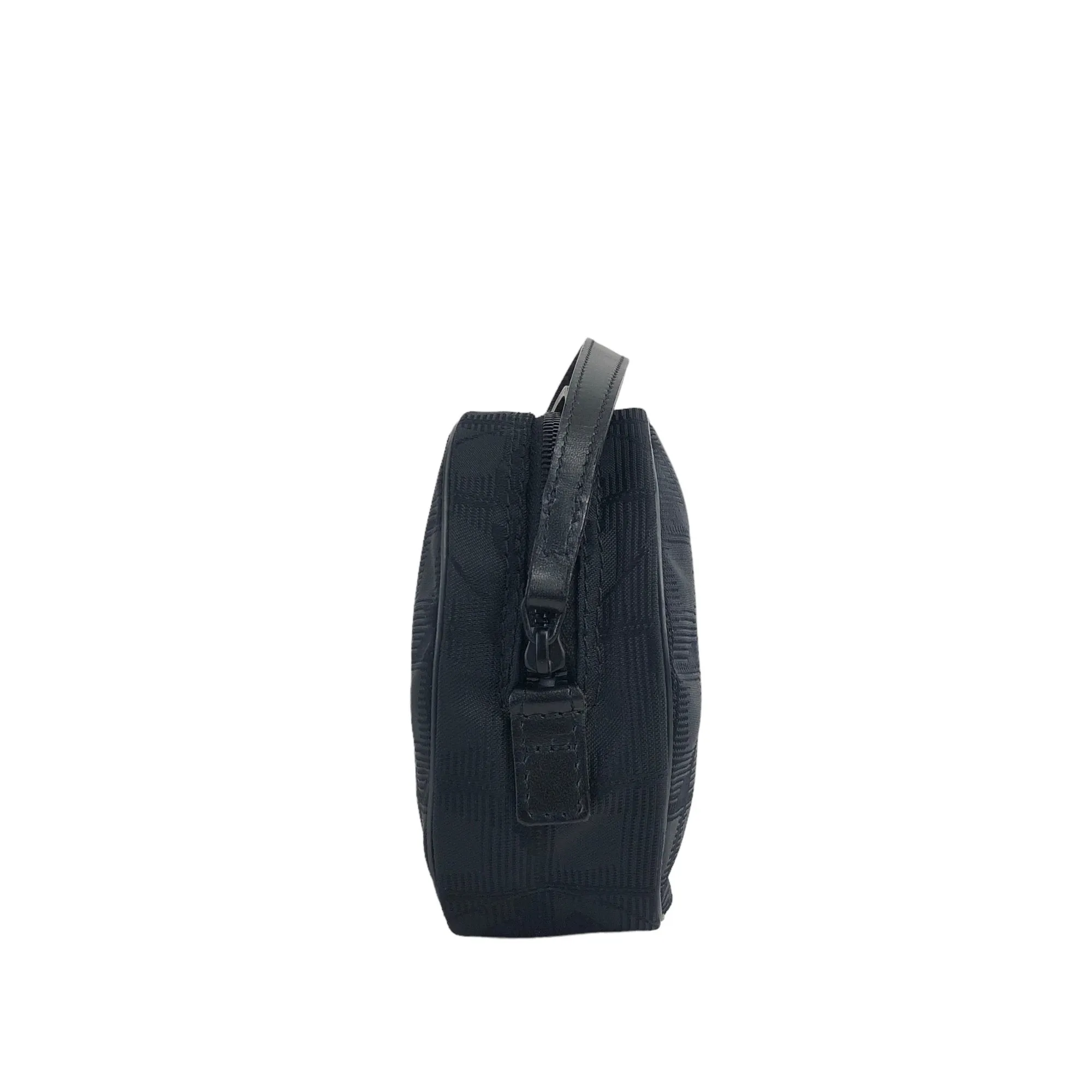 CHANEL New Travel Line Nylon Pouch Black Vintage jzz2pf