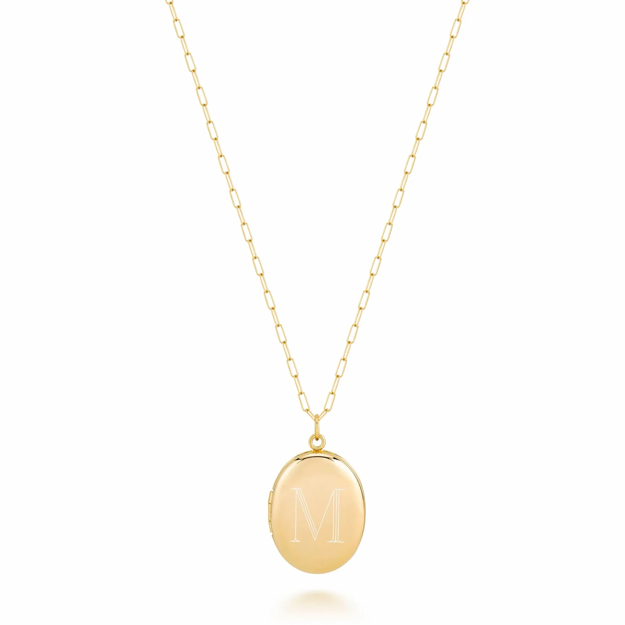 CHARLI MEDIUM OVAL ENGRAVED LOCKET