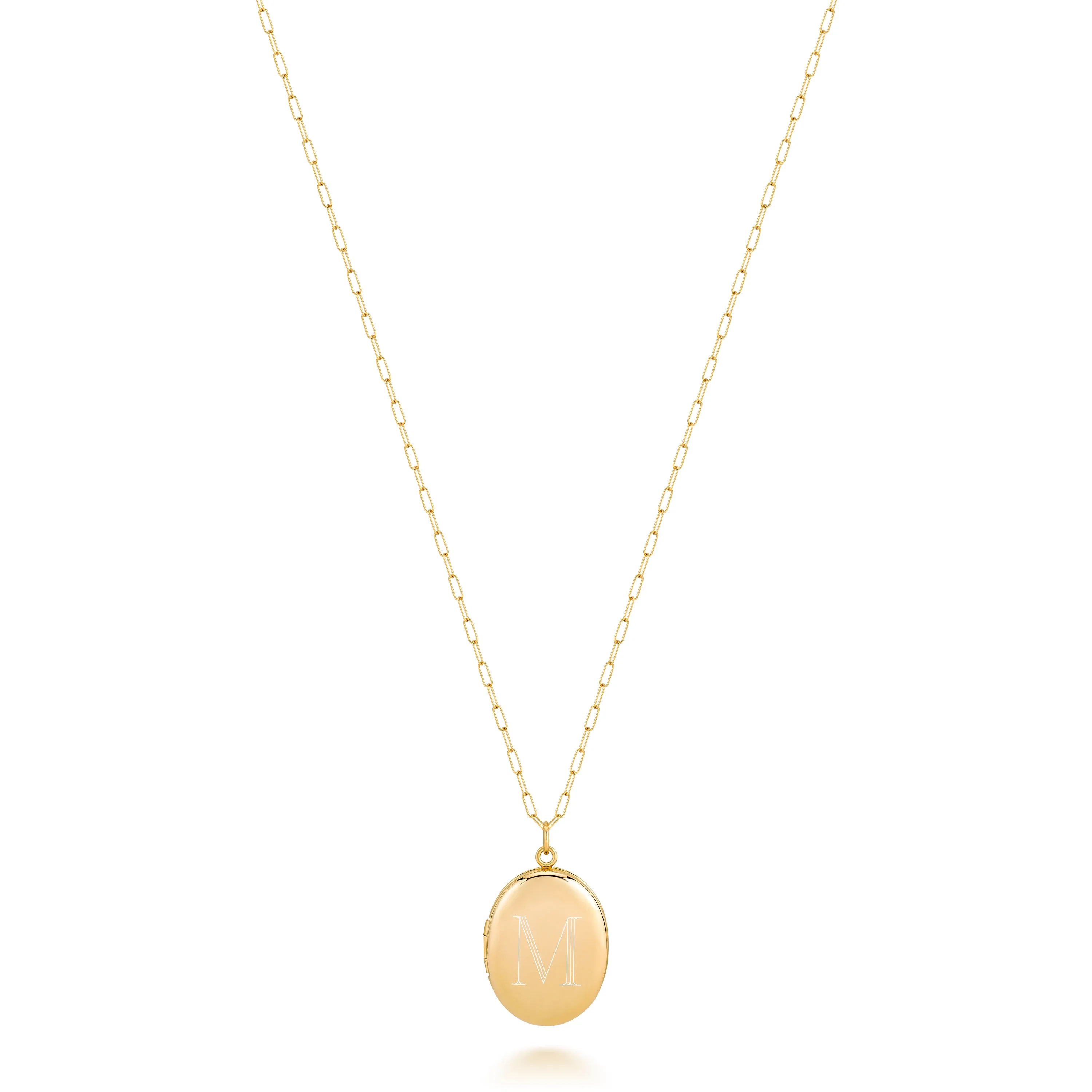 CHARLI SMALL OVAL ENGRAVED LOCKET