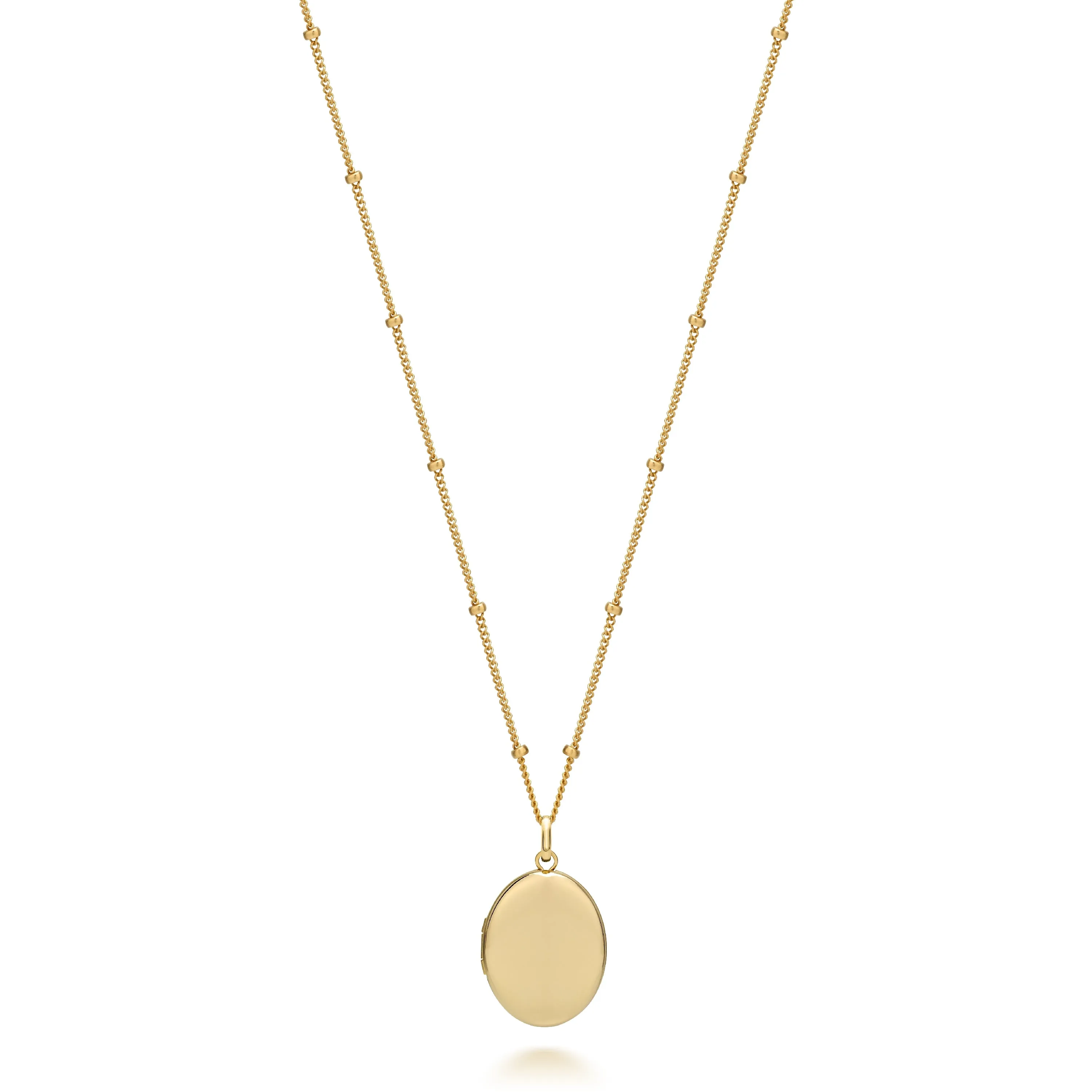 CHARLI SMALL OVAL ENGRAVED LOCKET
