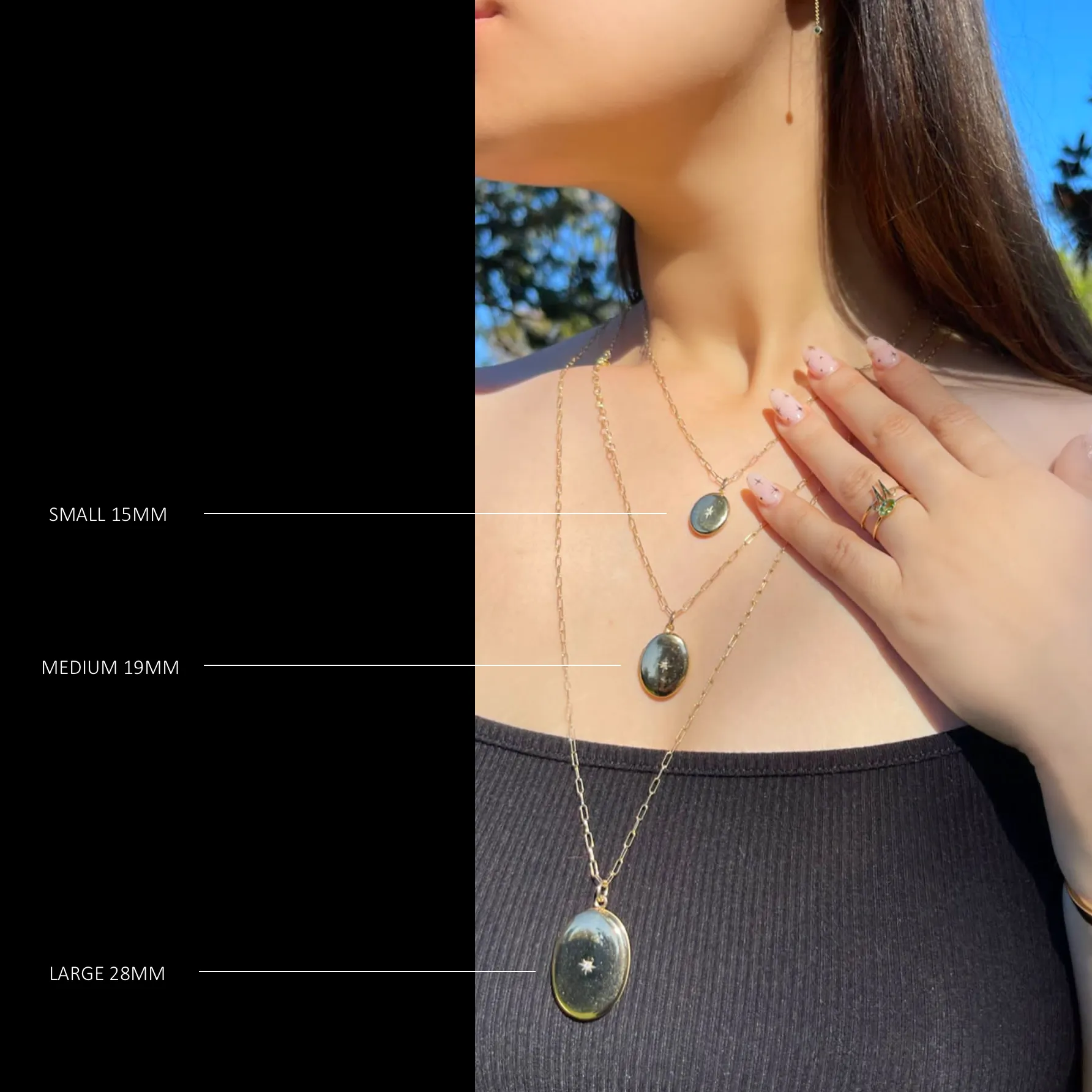 CHARLI SMALL OVAL ENGRAVED LOCKET
