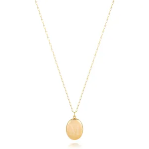 CHARLI SMALL OVAL ENGRAVED LOCKET