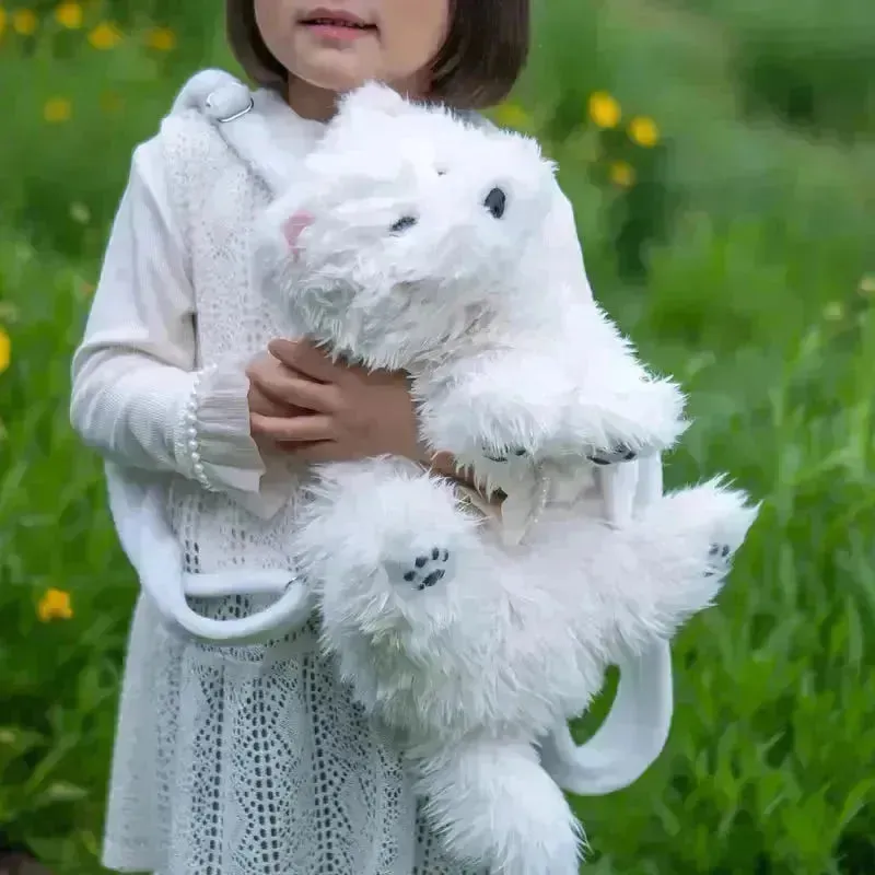 Chongker Westie White Dog Backpack
