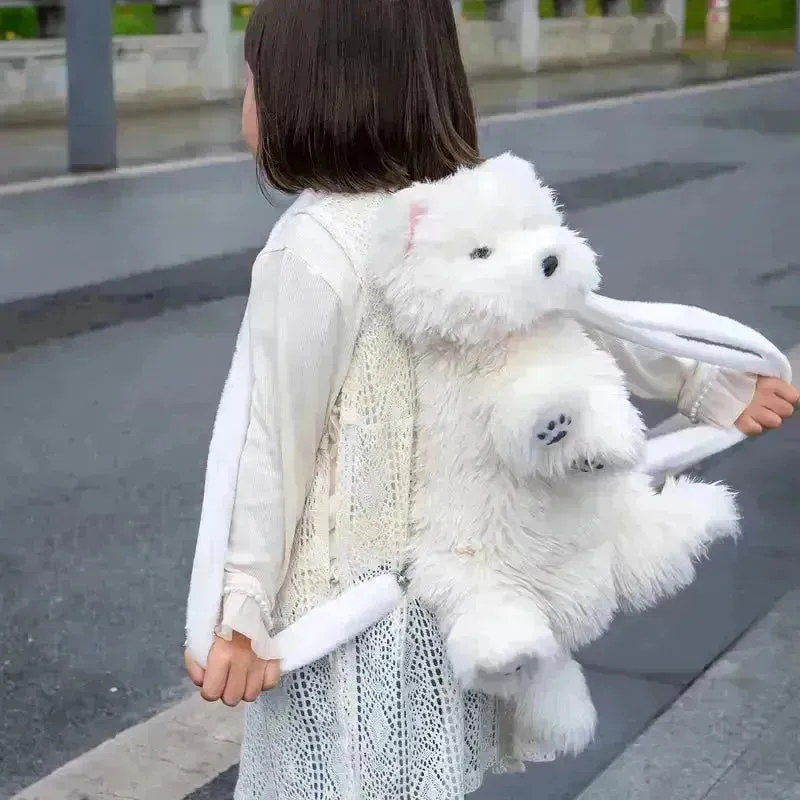 Chongker Westie White Dog Backpack