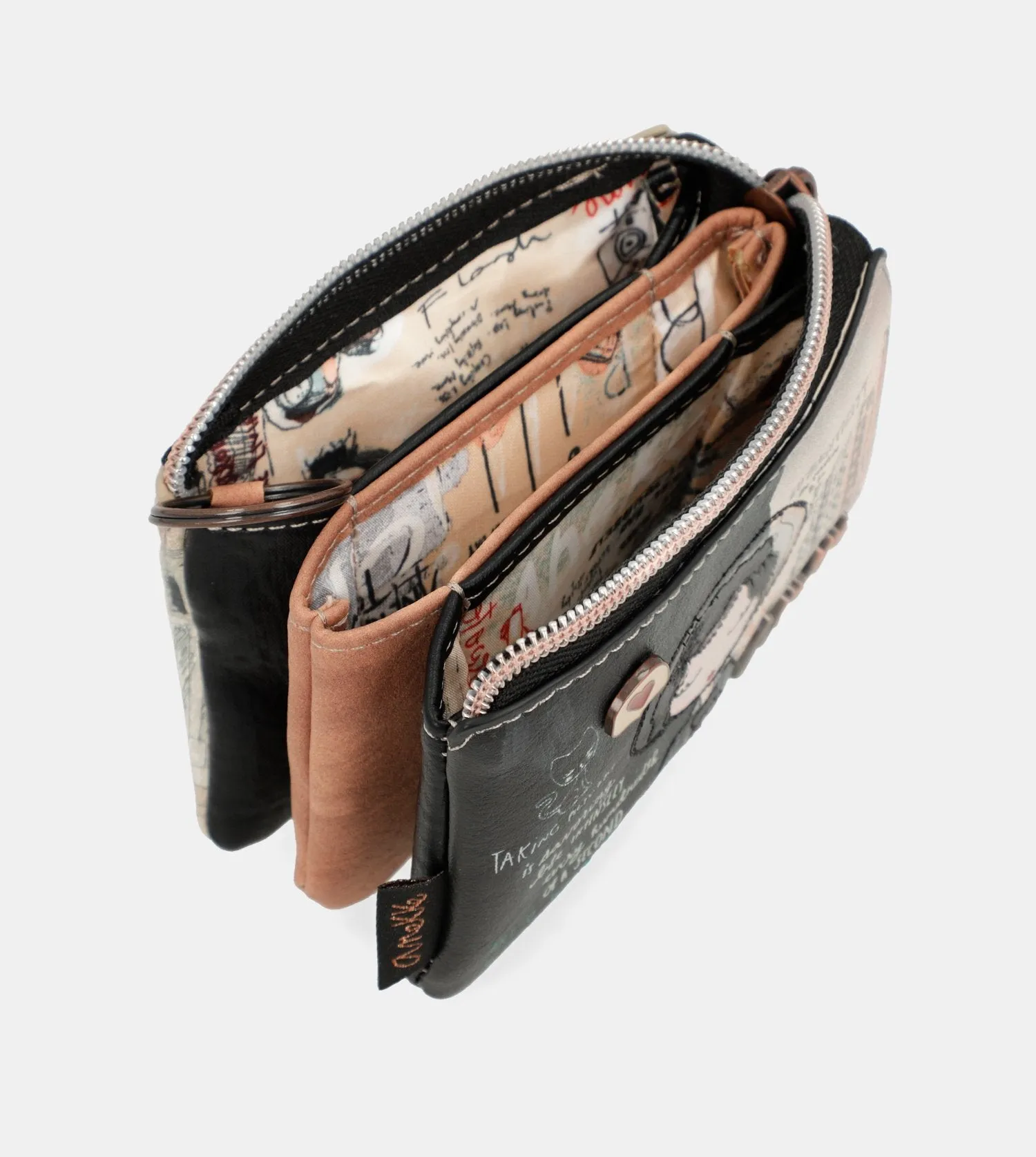 City Moments triple compartment purse