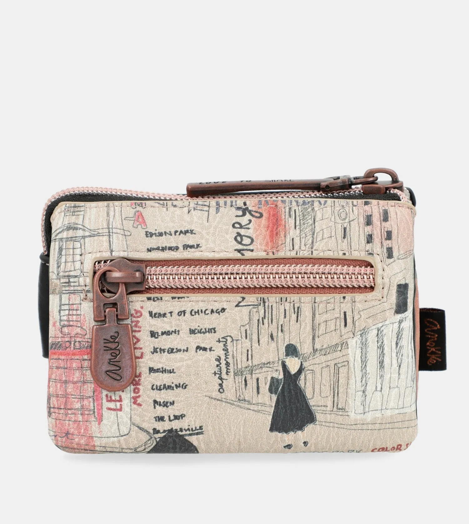 City Moments triple compartment purse