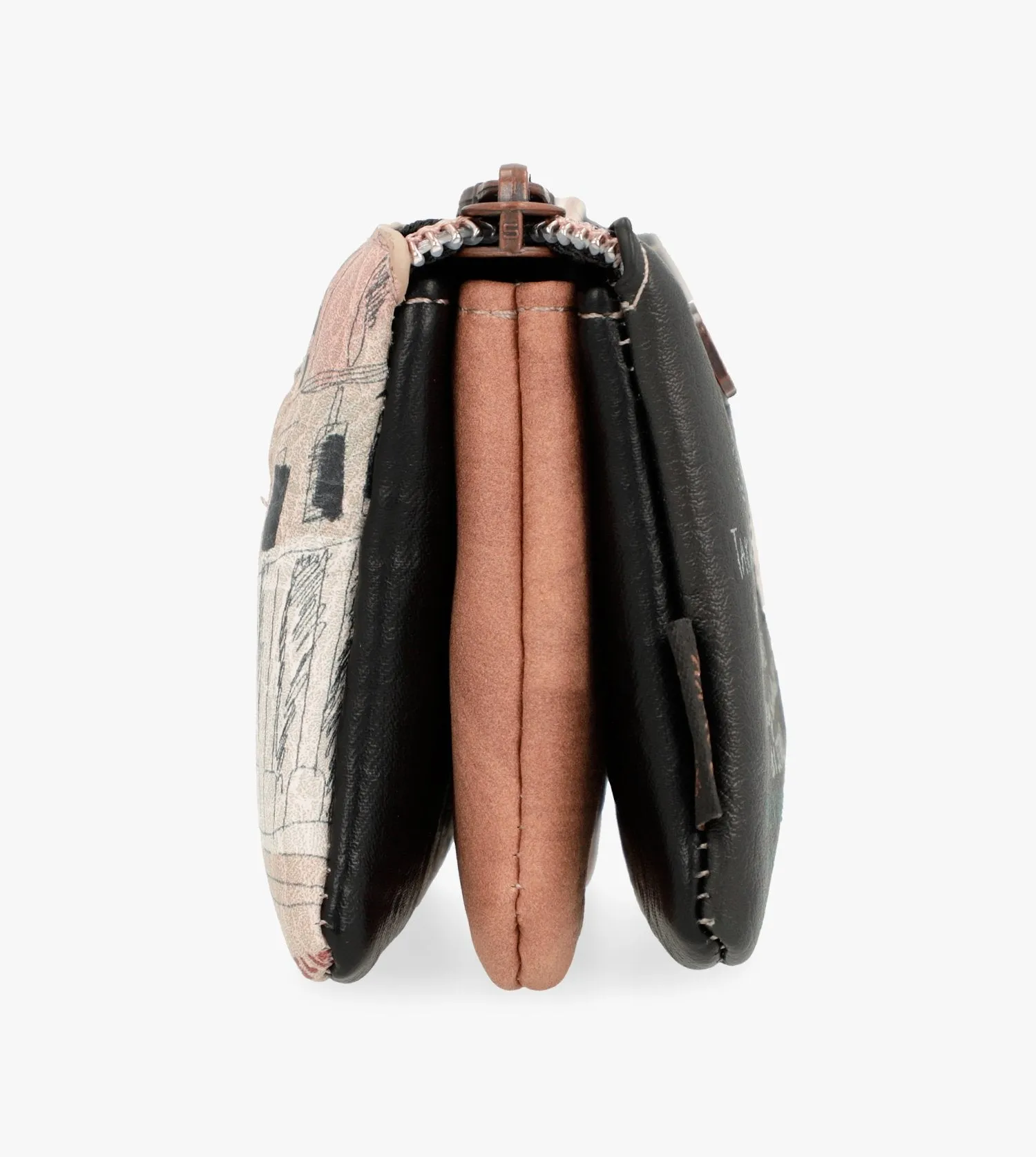 City Moments triple compartment purse