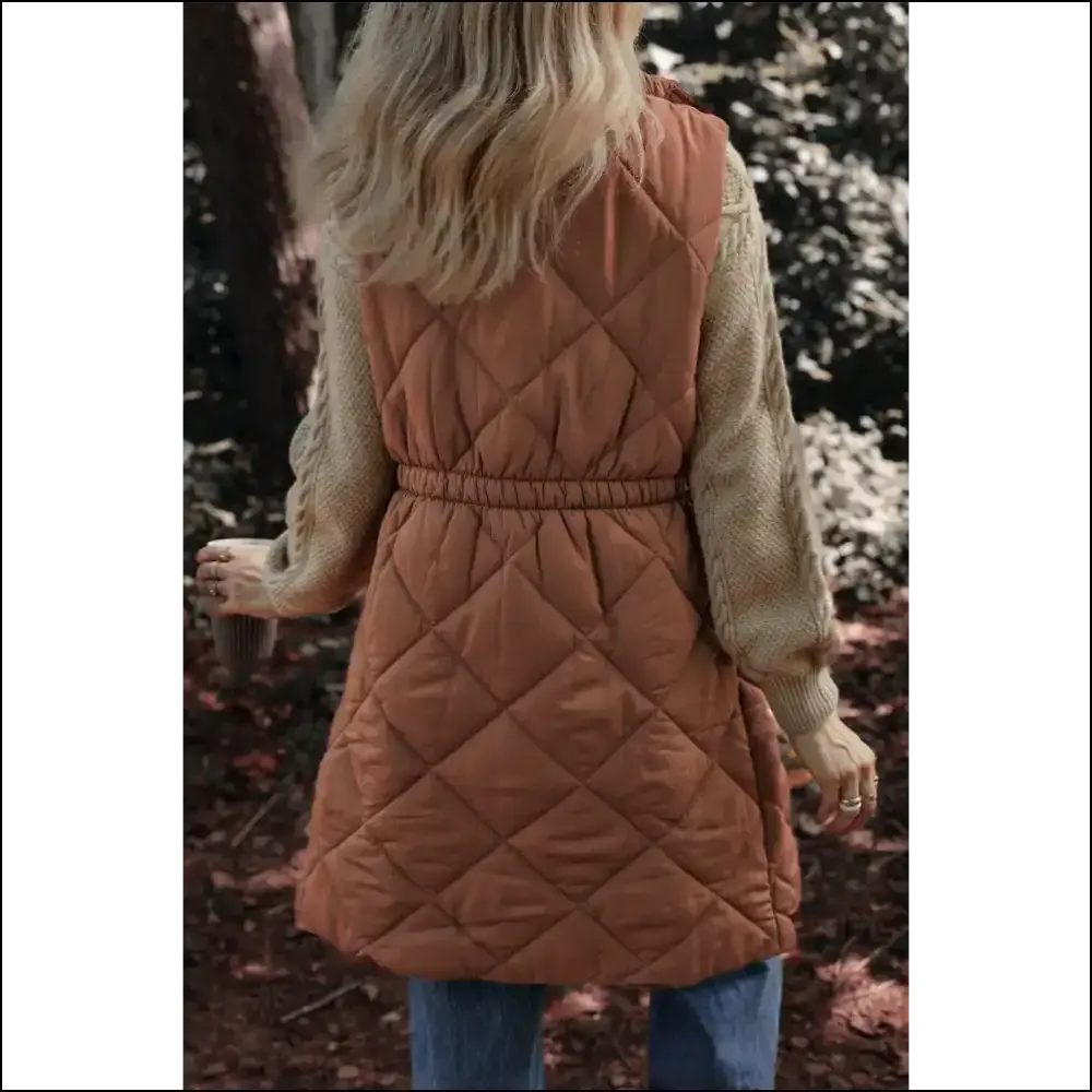 Coffee Puffer Quilted Vest: so Cozy, You'll Need  Therapy ☕