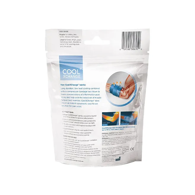 CoolXChange Compression and Cooling Gel Bandage Recovery Ice Wrap