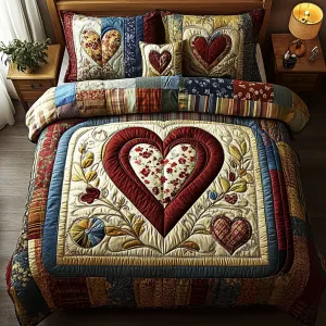 Cozy Charm 3-Piece Quilted Bedding Set NCU0NVH147