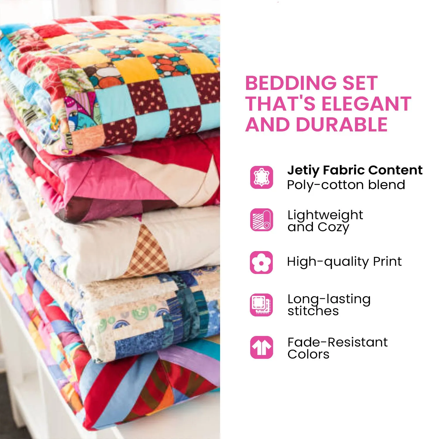 Cozy Charm 3-Piece Quilted Bedding Set NCU0NVH147