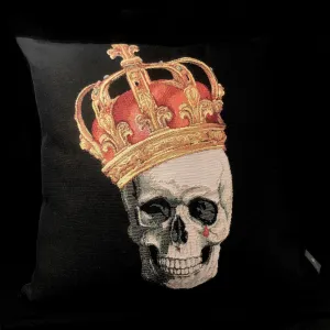 Crowned Skull Pillow
