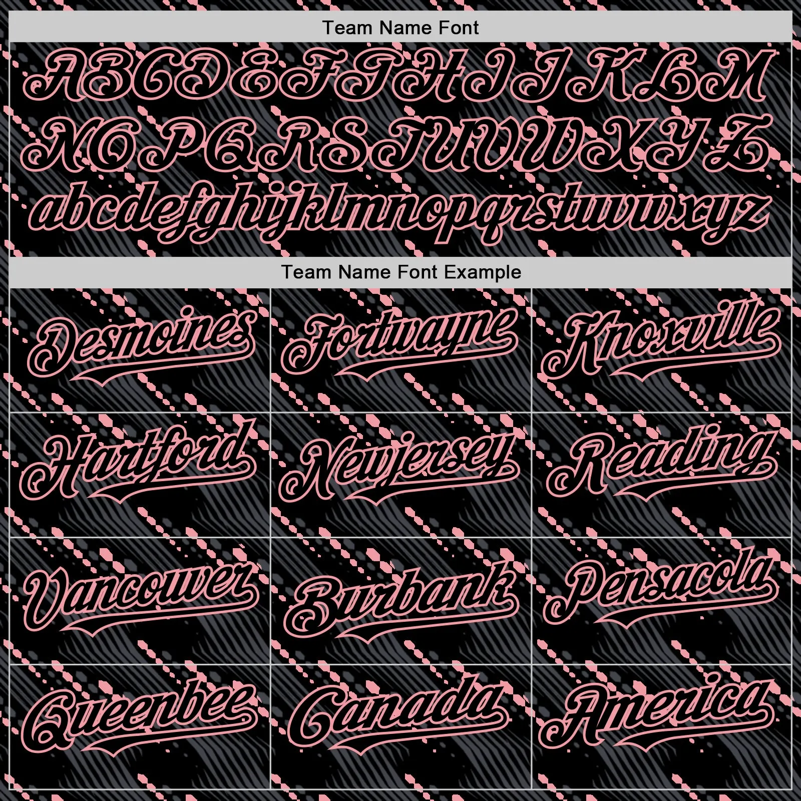 Custom Black Medium Pink 3D Pattern Design Slant Lines Authentic Baseball Jersey
