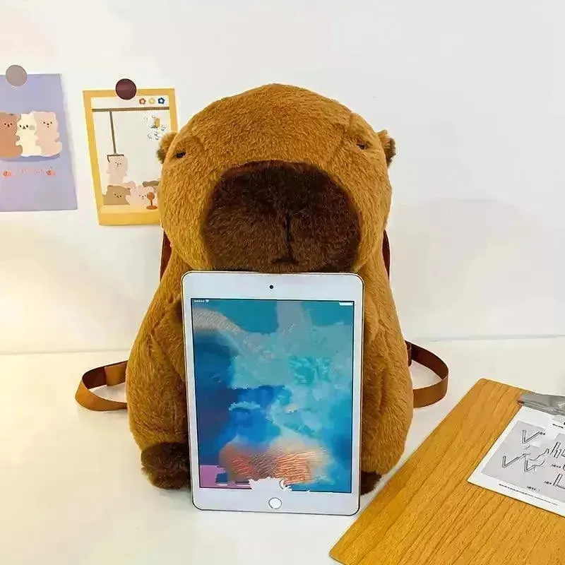 Cute Capybara Plush Backpack