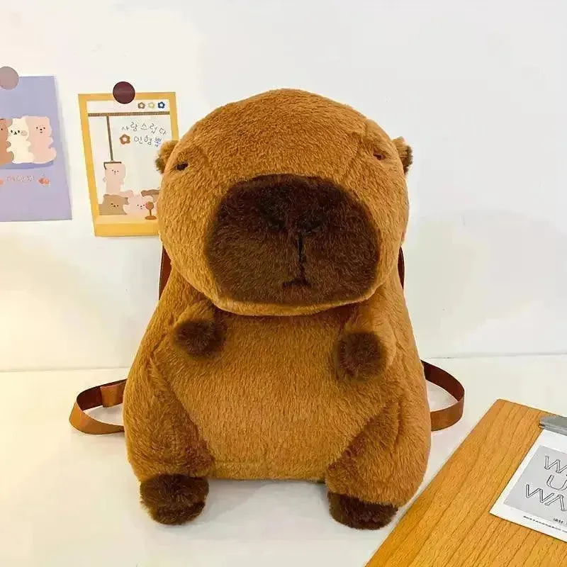 Cute Capybara Plush Backpack