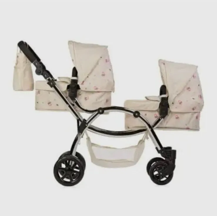Darcie Twin doll pram Cream