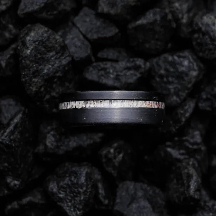 Darth Vader - Antler Men's Tungsten Ring