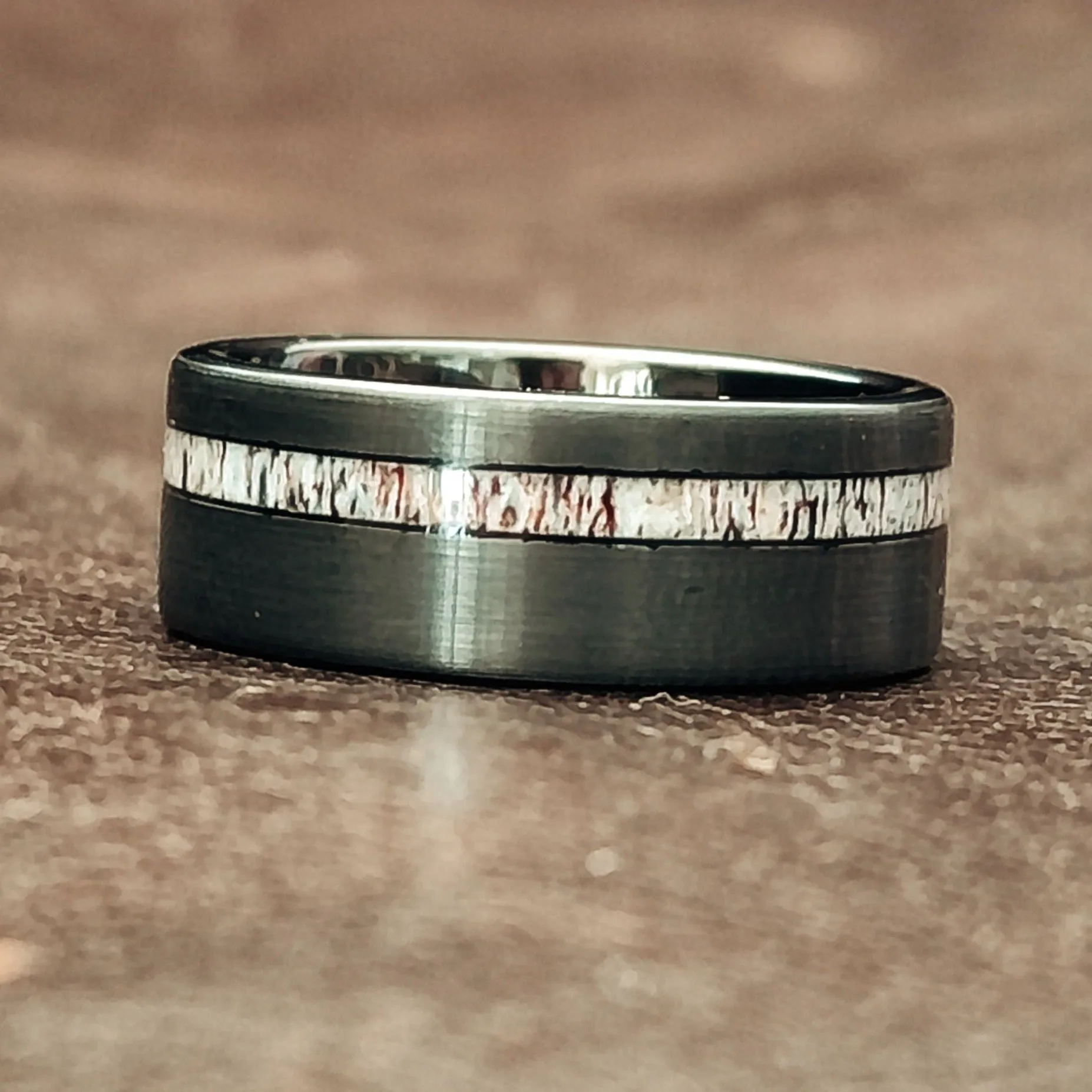 Darth Vader - Antler Men's Tungsten Ring